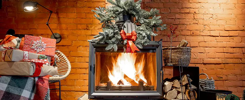 Travis Industries Linear Gas Fireplace Installation in Riverbank, California